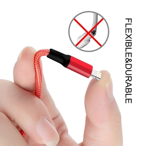 Cavo <span class=keywords><strong>USB</strong></span> 4-in-1 in Lega di Alluminio e Nylon Intrecciato per <span class=keywords><strong>iPhone</strong></span>/<span class=keywords><strong>Micro</strong></span> <span class=keywords><strong>USB</strong></span>/Type-C, Ricarica Rapida 3A Compatibile con iOS - Product Image 2