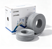 Câble Réseau LAN Cat6 24AWG Cuivre Pur Massif 4 Paires 8 Cœurs 1 Gbit/s UTP 305m 1000ft pour Commutateur Routeur Serveur Câblage de Rack