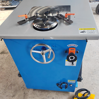 Machine de formage en spirale pour la fabrication d'angles de conduits ronds en aluminium galvanisé pour systèmes HVAC