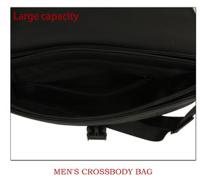 Nuevo bolso cruzado de cuero unisex, bolso de pecho impermeable para hombre, bandolera con logotipo personalizado, bandolera personalizada para hombre - Product Image 5