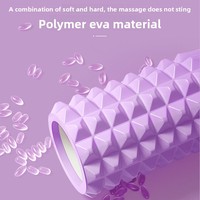 Rouleau en mousse EVA+PVC pour la maison, idéal pour le yoga et la musculation, durable, rose/violet/bleu, 28*9cm/45*12cm, pour le modelage des mollets et la relaxation musculaire