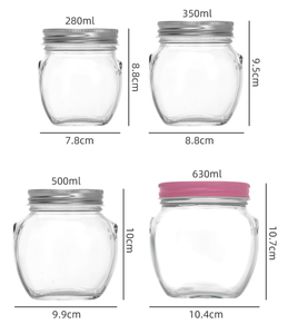 Bocaux <span class=keywords><strong>en</strong></span> verre hermétiques vides pour aliments, 280ml, 350ml, 500ml, 630ml, pour confiture, <span class=keywords><strong>cornichons</strong></span>, miel, avec couvercle à vis, vente <span class=keywords><strong>en</strong></span> gros - Product Image 6