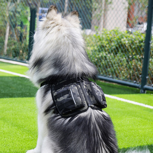 2026 New Dog <b>Backpack</b> Harness No Pull Adjustable Pet Vest Harness With Treat Pouch For Small Medium Large Dogs - Product Image 3