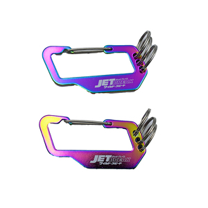Llavero de Aluminio JET-BREAK con Impresión Digital y Acabado Arcoíris, Portátil, Tamaño Personalizado para Uso Promocional - Product Image 2
