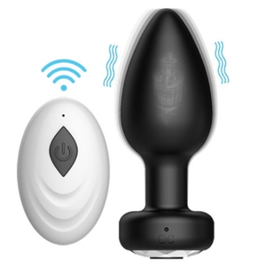 Draadloze Vibrerende Anale Plug Siliconen Seksspeeltje Voor Intieme Anale Spelen