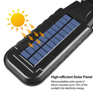 Remise d'usine crépuscule à l'aube LED réverbère 6000K CCT éclairage de rue <span class=keywords><strong>solaire</strong></span> route jardin ABS corps 12V DC Power ROHS certifié - Product Image 3