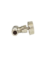 Vanne de régulation manuelle de débit d'eau de type T 1/4'' avec raccord mâle et raccord cannelé pour tuyau, régulateur d'équilibrage statique, vanne d'échappement pour pistolet de pulvérisation