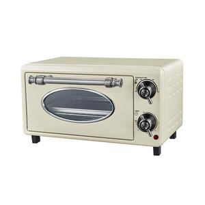 Horno eléctrico retro Guangrong de 12L, mini grill multifuncional con control de temperatura independiente para hornear en casa - Product Image 5
