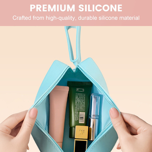 Bolsa de Cosméticos de Silicona con Diseño de Caramelos Ecológica para Mujer, con Cierre de Cremallera, Portátil, de Gran Capacidad - Product Image 2