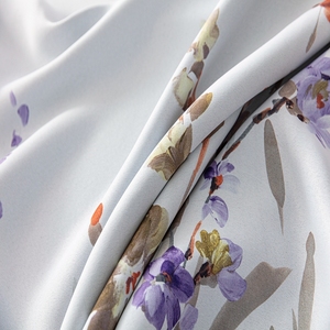 Nhà Máy Sản Xuất 3D In Kỹ Thuật Số Màu Tím Phong Lan Hoa Màn Vòng Rèm Cửa Sổ Cao Che Rèm Cửa Sổ Cho Phòng Ngủ - Product Image 4