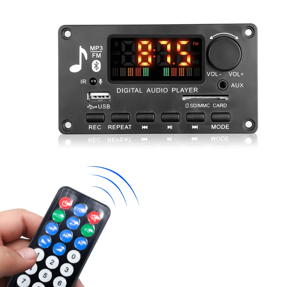 Kablosuz MP3 dekoder kurulu BT hoparlör anakart radyo modülü FM/ SD kart/AUX