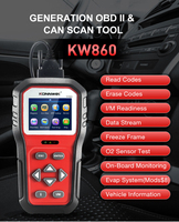 Escáner OBD2 profesional y de uso doméstico KONNWEI KW860 herramienta de diagnóstico para automóviles SUV camiones ligeros