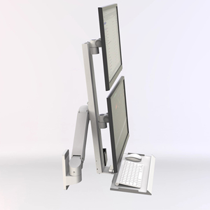 T8-GAKB-SPB công nghiệp Bàn phím khay với 2 màn hình Monitor Mount USB Drive Máy Quét Mã Vạch chủ OEM tùy biến Máy Trạm - Product Image 5