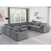 Canapé modulaire PZCN, combinaison libre, canapé en U, canapé sectionnel pour salon, housses de coussin amovibles, canapé d'angle Cloud en vente