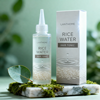 Tonique capillaire certifié GMP OEM à l'eau de riz pour soins quotidiens du cuir chevelu, absorption rapide, formule légère non grasse, application facile