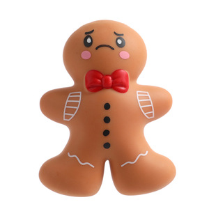 Christmas Gingerbread Man Slow Rebound <b>Squishy</b> Toy Holiday Party Mini Gift Fidget Toy Wholesale Ready Stock - Product Image 1