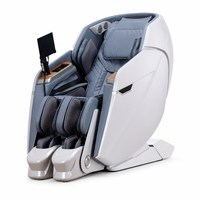 Fauteuil de massage corporel complet avec repose-jambes à extension des chevilles, rouleau de massage des mollets, airbag et fonction zéro gravité