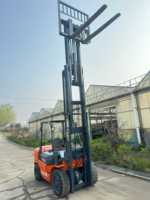 Chariot élévateur à fourche Heli H2000 de 3 tonnes, moteur Isuzu C240, mât de 4,5 m, déplacement latéral, transmission électronique, faible nombre d'heures de fonctionnement