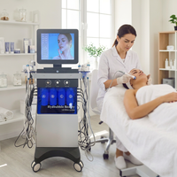 Vente flash - Machine de beauté personnalisée 14 en 1, jet d'oxygène, soin du visage, resserrement de la peau, blanchiment, nettoyage du visage, machine de salon de beauté