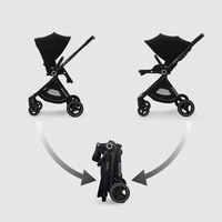 Poussette Classique de Luxe pour Bébé avec Siège Auto à Hauteur Réglable Poussette Premium pour Bébés