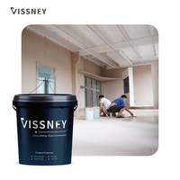Revêtement liquide acrylique écologique Vissney Microciment pour maison et sol Effet mat Blanc