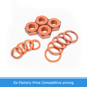 T2 Tím đồng phosphor Đồng hạt Hex Hạt máy giặt, máy giặt mùa xuân Đồng điện phân màu đỏ đồng dẫn điện Hex hạt - Product Image 5