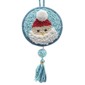 Juego de árbol de Navidad, Santa Claus, alce, muñeco de nieve, punzón, bordado, Kits de artesanía, conjunto de herramientas para fiesta para principiantes - Product Image 3