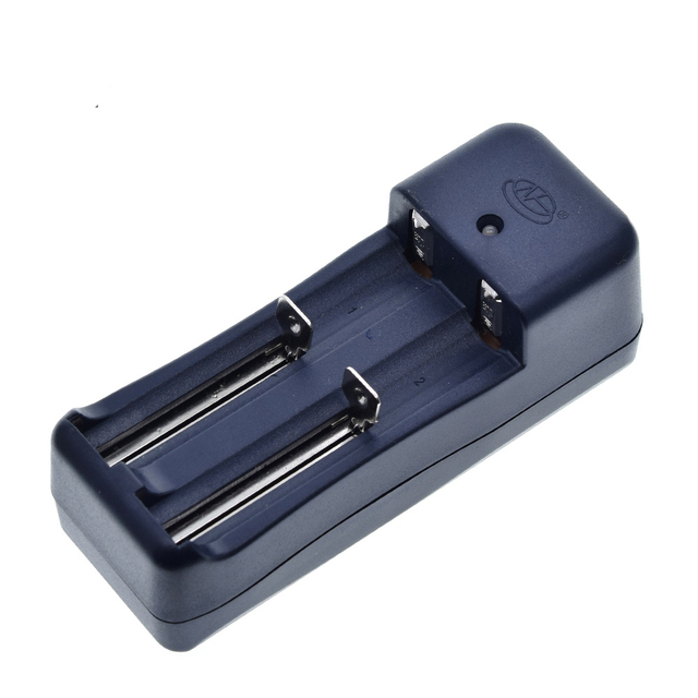 Universal 2 Slot Battery USB Charger Smart Chargering for Rechargeable Batteries Li-ion 18650 26650 14500