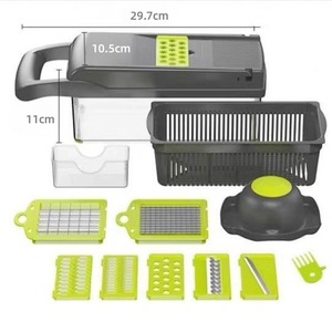 Hot Sale 16 in 1 Manual <b>Vegetable</b> <b>Cutter</b> New Silicone Onion & Carrot Chopper with Spatula for Kitchen Food Chopper - Product Image 5