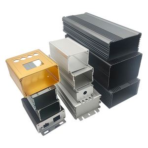 EBM OEM Custom Precision CNC Extruded Aluminum 6063 Alloy Anodized Surface Heatsink Electric <b>Enclosure</b> Outdoor Use IP65 - Product Image 1