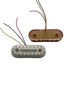 Feu <span class=keywords><strong>de</strong></span> position latéral LED ovale, anneau néon halo, feu <span class=keywords><strong>de</strong></span> <span class=keywords><strong>gabarit</strong></span> pour <span class=keywords><strong>remorque</strong></span>, clignotant bicolore pour camion et camping-car 12V 24V - Product Image 6