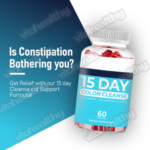 Gomitas de Limpieza de <span class=keywords><strong>Colon</strong></span> Naturales de 15 Días para Niños y Adultos, Suministro de Fábrica de Marca Privada OEM/ODM Vitahealthy - Product Image 3