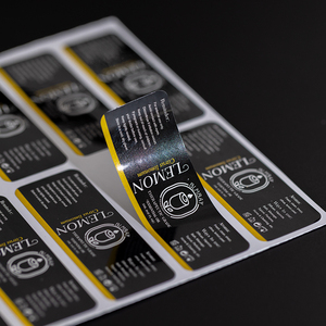 Bán Buôn Sang Trọng Lá Vàng Dập Không Thấm Nước PVC Nước Hoa Gói Dán Tùy Chỉnh Thiết Kế Màu Hồng Vinyl Mỹ Phẩm Nhãn Dán - Product Image 4