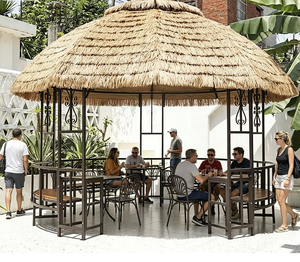 <span class=keywords><strong>Pergola</strong></span> en chaume de style hawaïen, directement de l'usine, avec finition thermolaquée et moustiquaires <span class=keywords><strong>pour</strong></span> balcon, plage, cour et patio - Product Image 4