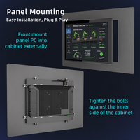 Gootoox PC Industrial Todo en Uno sin Ventilador con Panel Táctil Capacitivo de 12/21.5 Pulgadas IP65 Intel Core I3/i5 Windows 10/Linux OEM 15.6 15