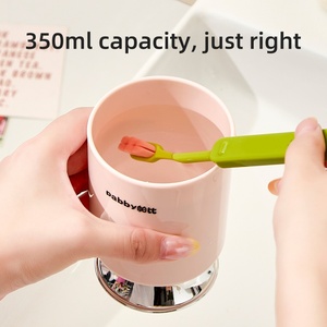 Brosse à dents simple et tasse à eau multifonctionnelle universelle – Tasse à rince-bouche élégante sur pied haut pour la salle de bain à usage domestique - Product Image 3