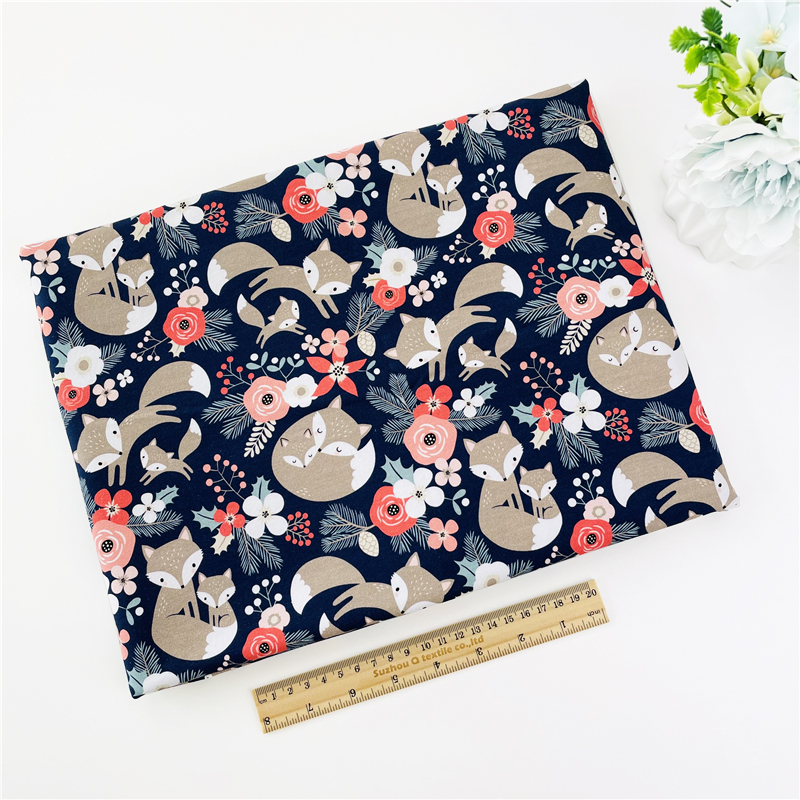 Хлопковая трикотажная лайкра с животным дизайном, цифровой принт, 95% хлопок, 5% эластичная ткань