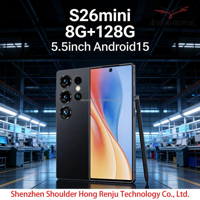 S26 Mini  Android  15 Phone 8+128G  5.5inch 5G Smartphone Dual SlM Card Global 5G LTE Bands Built-in Pen High Configuration