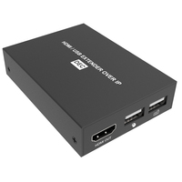 Decodificador H.265 HDMI sobre IP, extensor con función KVM USB, hasta 150m