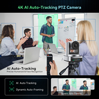 Caméra de Conférence PTZ 4K avec Zoom Optique 3X et Suivi Automatique IA + Microphone de Conférence Bluetooth