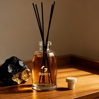 Bouteilles diffuseurs de parfum en verre avec bouchon en liège, ensemble de 250 ml (8 oz), accessoires de parfum pour remplacement DIY