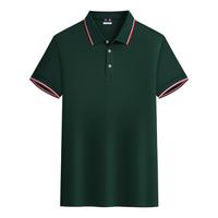 Groothandel op maat geborduurde effen bedrukte logo heren werk golf zakelijke shirts anti-pilling ademend korte mouw