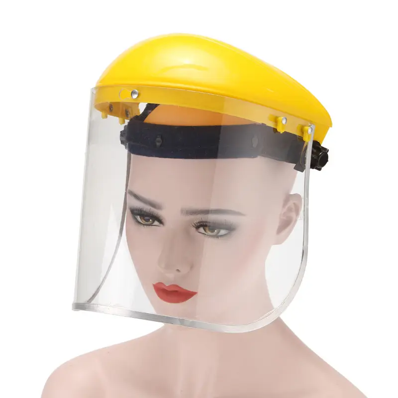 Mũ Bảo Hiểm Bảo Vệ Mắt Trong Suốt Sản Phẩm PPE Tùy Chỉnh Tấm Che Mặt Bằng Nylon