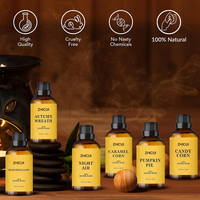 Collection Halloween : Coffret d'huiles essentielles 10 ml, mélange 100 % naturel, senteurs Pâté de pommes et Maïs sucré, pour diffuseur, fabrication de bougies, cadeau