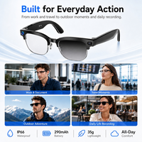 Lunettes Intelligentes 4K avec Caméra 8MP, Assistant Vocal IA, Double Micro Anti-Bruit, Appel Téléphonique à Oreille Ouverte, Alimentées par IA GPT W630T