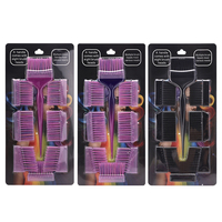 Marque privée en plastique Pintail Teinture pour les cheveux Teinture Coloration Dying Kit Set Hair Dye Brosses Peigne Set