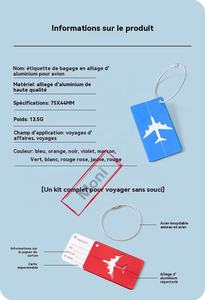Étiquette d'identification de bagages d'avion moderne et élégante Paul Et Shark étiquette de bagage d'aéroport en métal - Product Image 4