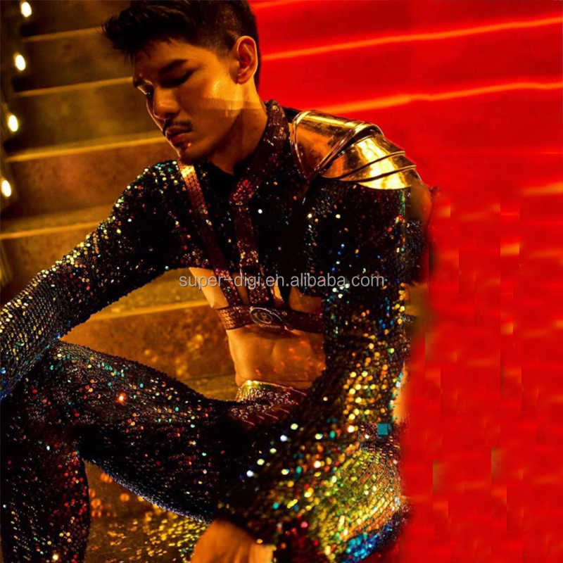 ナイトクラブバーシンフォニースパンコールスーツメンズDsハーフ