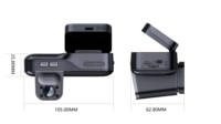 Caméra embarquée GPS WiFi 4G avec enregistreur vidéo en nuage, double objectif 1080P, surveillance en direct à distance, surveillance du stationnement, radar de surveillance