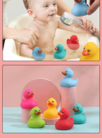Canard de bain en caoutchouc jaune personnalisé de 2 pouces, jouet flottant couineur en PVC, vente en gros, cadeau promotionnel de vacances pour enfants